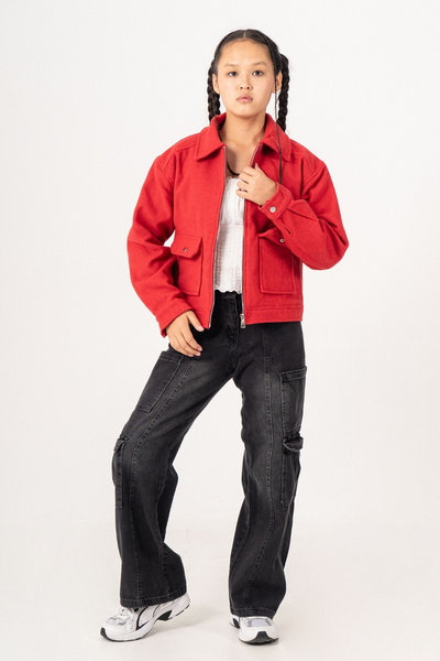 GİYİCEM TEKSTİL سترة بومبر للفتيات 1551