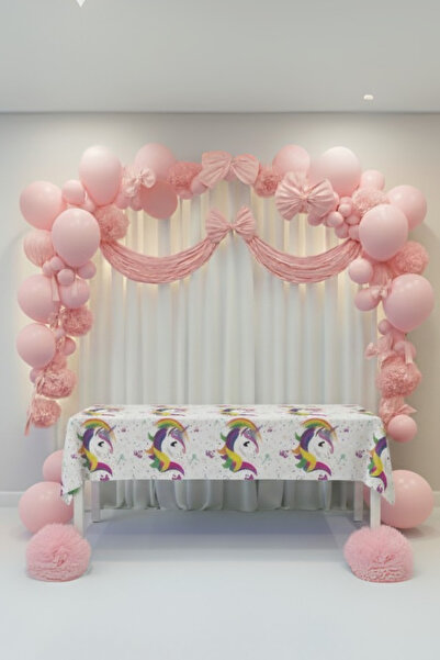 LOLLY PARTY Unicorn Temalı Masa Örtüsü