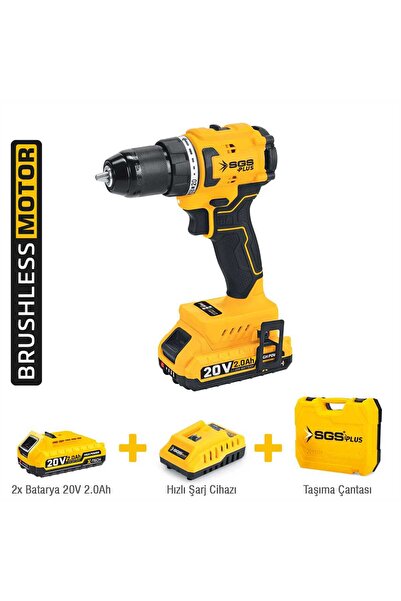 SGS PLUS SGS5529 AKÜLÜ VİDALAMA ŞARJLI MATKAP 60 Nm 20 VOLT 2*2.0 Ah