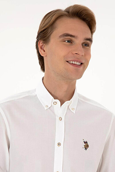 U.S. Polo Assn. Novaya025K Beyaz Erkek Gömlek 2225619