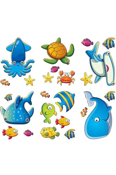 Generic Brand Non Slip Bathtub Stickers Adhesive,24 PCS, Sea Creature Decorat...