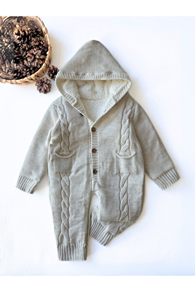 Baharda Nova İçi Wellsoft Dışı Triko Örgü Bebek Astronot Tulum / Kız Erkek Un...