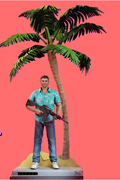 saranostra Tommy Vercetti 3D Figür Büyük Boy Gta Vice City Tommy Vercetti