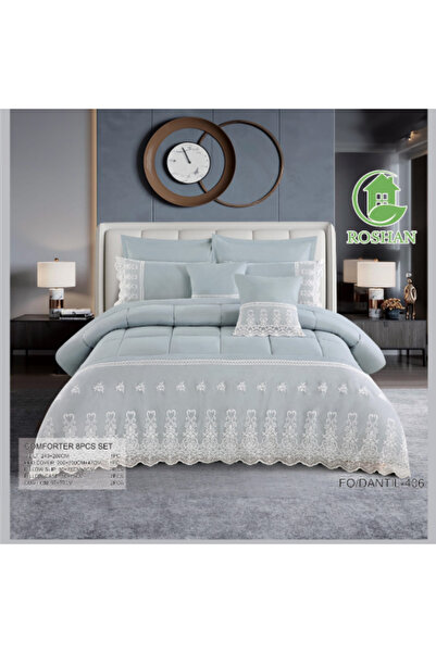 ROSHAN Luxury Double Lace Bedspread 8 Pieces