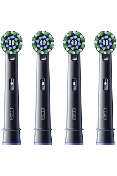 Oral-B Pro Cross Action Electric Toothbrush Refill, Black, 4 pcs