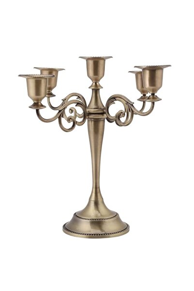 Generic Brand Luxury 5 Arm Metal Gold Candle Holder Wedding Centerpiece Table...