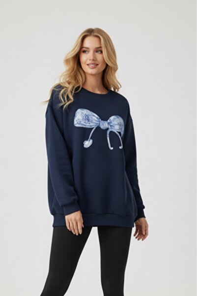 blackbonds Hanorac de damă cu guler tip bicicletă și imprimeu stetoscop