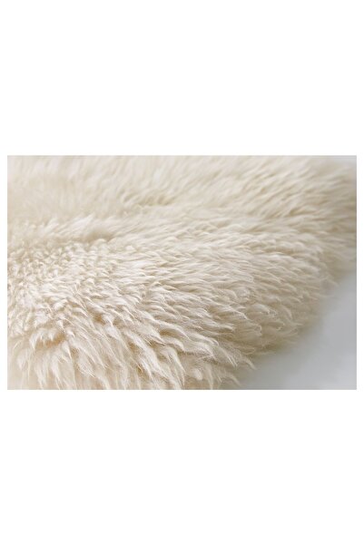 Davida Dreams White rug, sheepskin, natural, fluffy, soft, pleasant to the touch, 55 x 85 cm