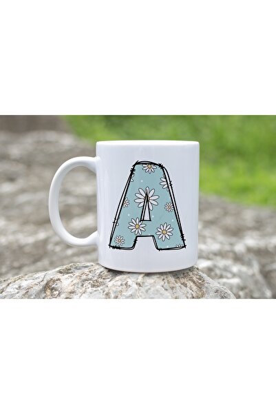 Beramussa كوب على شكل حرف A مزين بزهور البابونج، كوب شاي وقهوة مزين بالزهور، ...