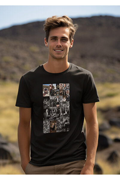 Stil Ανδρικό μπλουζάκι με στάμπα ATATURK, 100% ΒΑΜΒΑΚΙ, ΚΑΝΟΝΙΚΟ ΕΦΑΡΜΟΓΕΙΣΜΟ