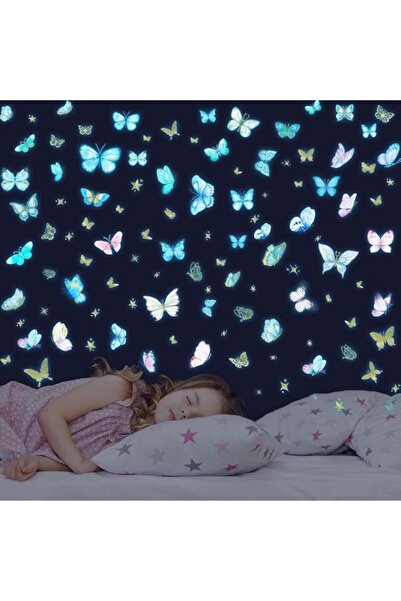 Generic Brand Glow in the Dark Butterfly Wall Decals, Luminous 3D Butterfly S...