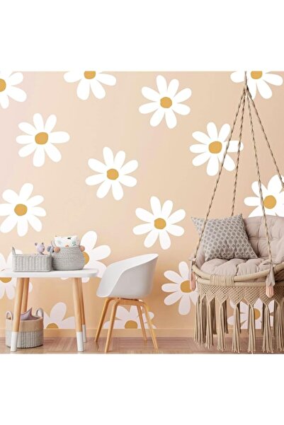 Generic Brand Wall Decals, 12 Sheets Daisy Wall Decals White, Flower Wall Sti...