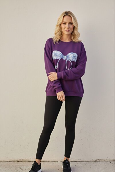 blackbonds Hanorac de damă cu guler tip bicicletă și imprimeu stetoscop