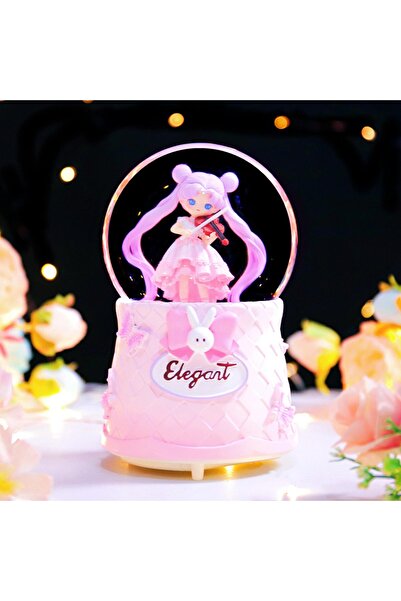 nesever store Kemanist Kız Büyük Boy Kar Küresi Işıklı, Müzikli, Püskürtmeli ...