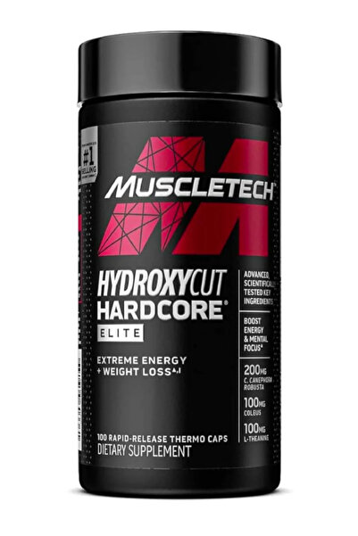 MUSCLETECH Hardcore Elite 100 Rapid-Release Therm Caps.