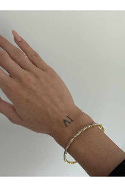 STOLIA 316L ÇELİK KARARMAZ ZİRKON GOLD KELEPÇE