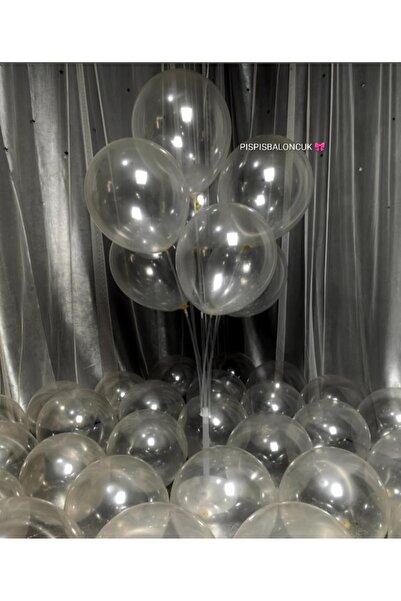 PISPISBALONCUK 10 adet şeffaf lateks balon doğum günü parti kutlama babyshowe...