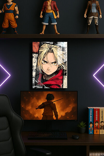 EABASKI Edward Elric Fullmetal Alchemist " "Poster metalic cu imprimeu ", Tab...