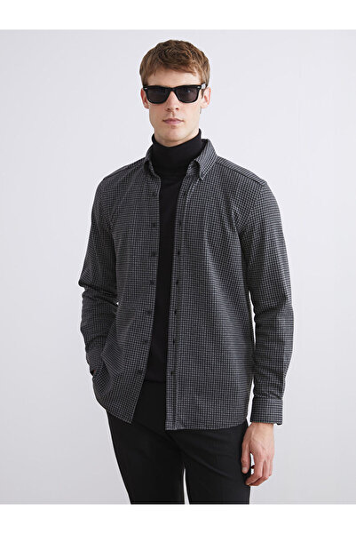 LC Waikiki Sparkling Choices from Shining Store |   Regular Fit Long Sleeve Plaid Men's Lumberjack Shirt