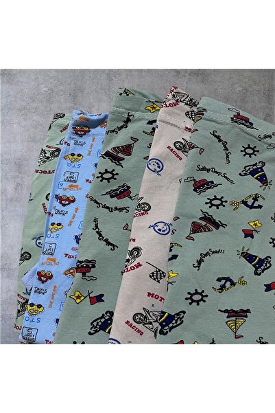 İSY İÇ GİYİM Boy's Patterned Undershirt 6-Pack Economical Pack