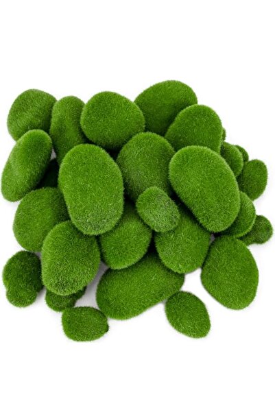 Generic Brand Nicunom 50 Pcs 5 Size Artificial Moss Rocks Decorative, Faux Gr...