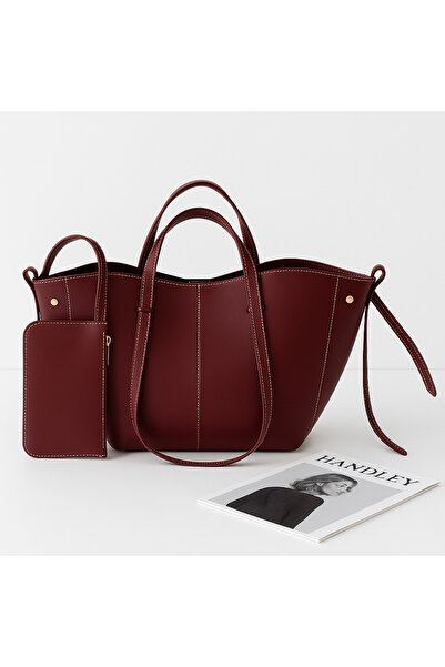 Handley Луксозна чанта с голям капацитет, с двойна дръжка, за ръка и рамо – с...