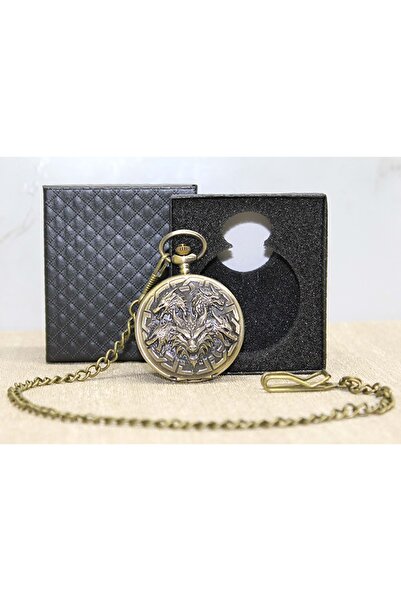 keyfim shop Kişiye Özel Kutulu Dragonlu Antik Köstekli Saat
