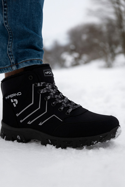 DB Чоловічі черевики на блискавці з хутряною підкладкою та ортопедичною нековзною підошвою