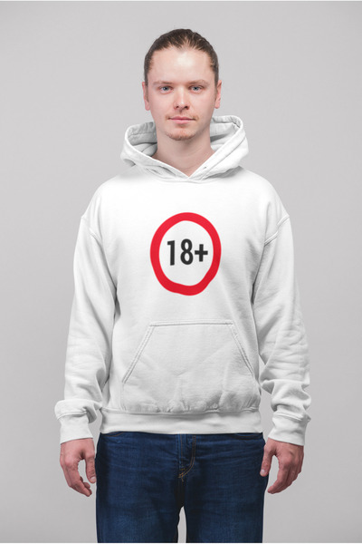 MG سترة رياضية بقلنسوة مطبوعة بـ 18 تصميمًا من القطن بأكمام طويلة وثلاثة خيوط