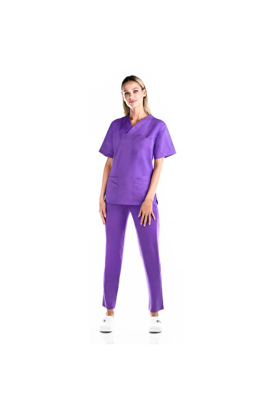 OEM Costum medical pentru femei FLEXI COTTON STRETCH, Catifea