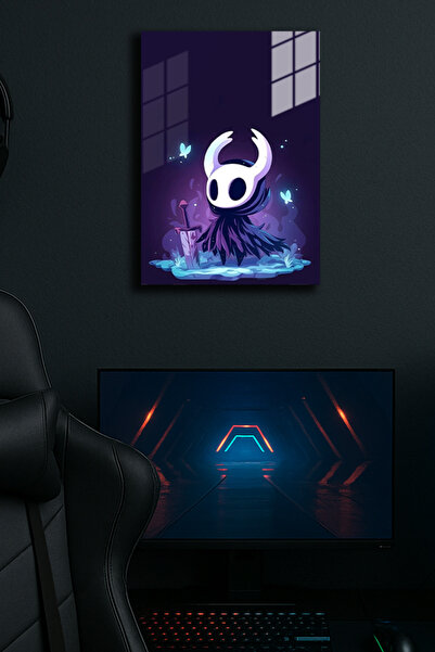 EABASKI Poster metalic "Hollow Knight" cu imprimeu 2, Tablou cadou 30x40 cm
