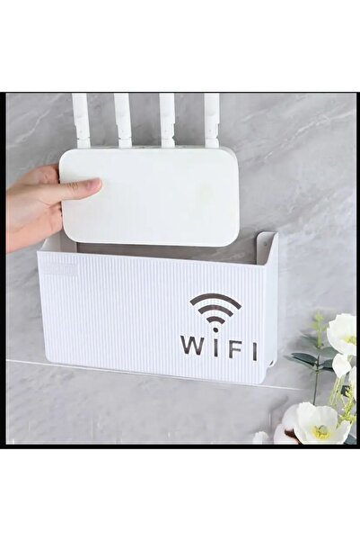 NUVESSA BEYAZ PLEKSİ Wİ-Fİ KUTUSU DUVARA ASILABİLİR SİGORTA VE MODEM SAKLAMA ...