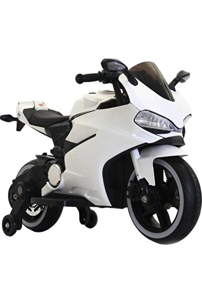 NOVOKIDS NOVOKIDS™ Napoleon Premium Motor Battery-Powered Electric Motorcycle for Kids, White