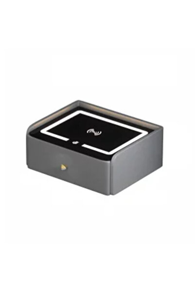 victiny Smart bedside table with wireless charging, LED lighting, Bluetooth speaker, USB and Type-C port –