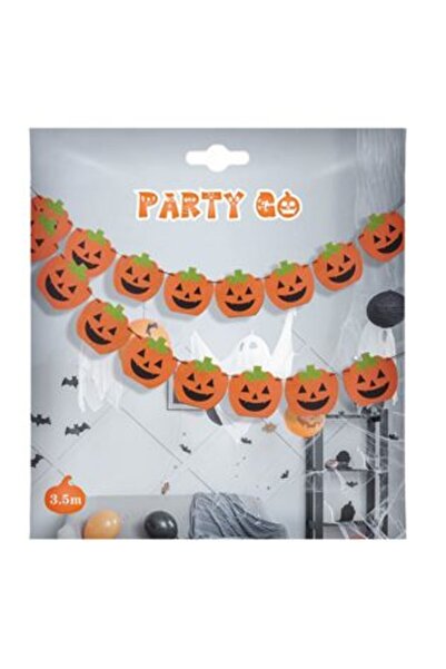 OEM Ghirlandă decorativă de Halloween cu 8 dovleci 3,5 cm