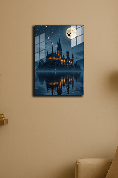 EABASKI "Hogwarts Harry Potter" Baskılı Metal Poster , Hediyelik Tablo 30x40 cm