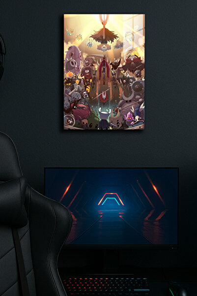 EABASKI Poster metalic "Hollow Knight" cu imprimeu 3, Tablou cadou 30x40 cm