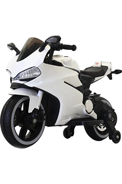 NOVOKIDS NOVOKIDS™ Napoleon Premium Motor Battery-Powered Electric Motorcycle for Kids, White