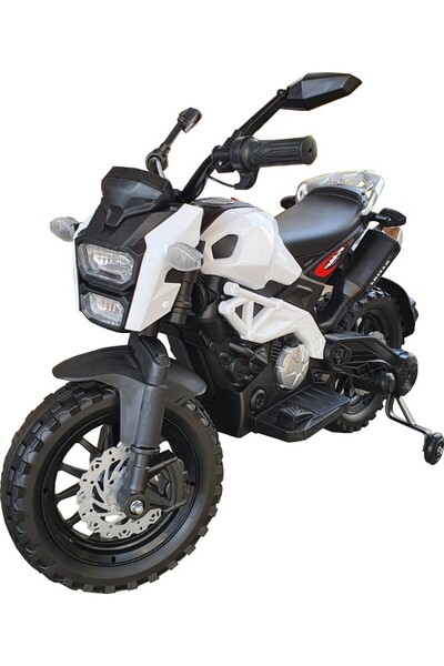 NOVOKIDS NOVOKIDS™ Enduro Moto Maxima Battery-Powered Electric Motorcycle for Kids, White