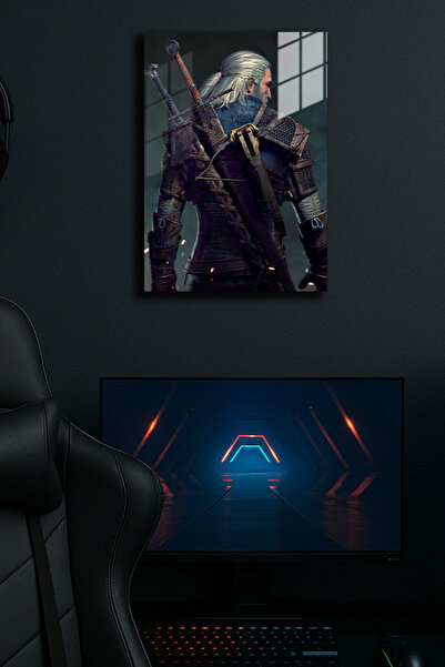 EABASKI Poster metalic 3 din seria  "The Witcher " cu imprimeu 3, Tablou cado...