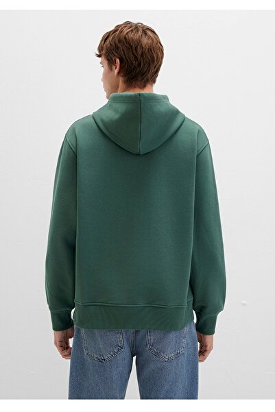 Mavi logo nakışlı kapüşonlu loose fit (bol rahat kesim) sweatshirt