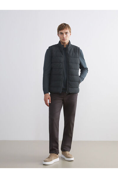 LC Waikiki Create Your Style from Uzg Store |   Slim Fit Stand Collar Men's Puffer Vest