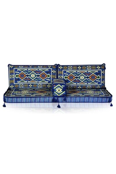 mdhomecarpet Şark Köşesi 1 Adet 70*190 Minder 1 Adet Kolluk 2 Adet Sırt Yastı...