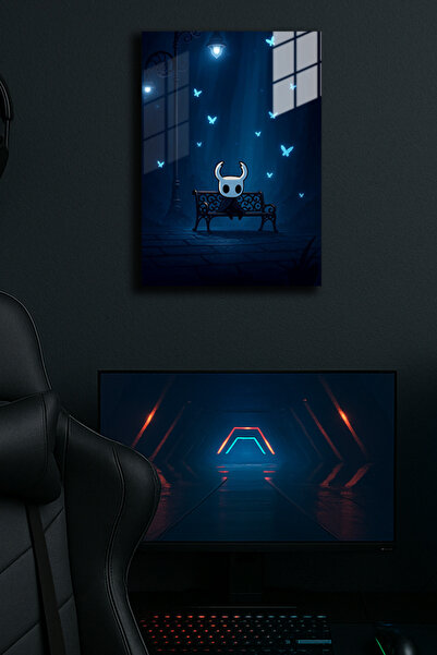 EABASKI Poster metalic "Hollow Knight" cu imprimeu, Tablou cadou 30x40 cm