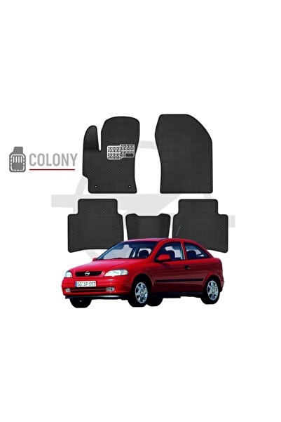 COLONY Opel Astra G Uyumlu Hücreli Premium Eva Paspas Seti Tam Set Paspas Tak...