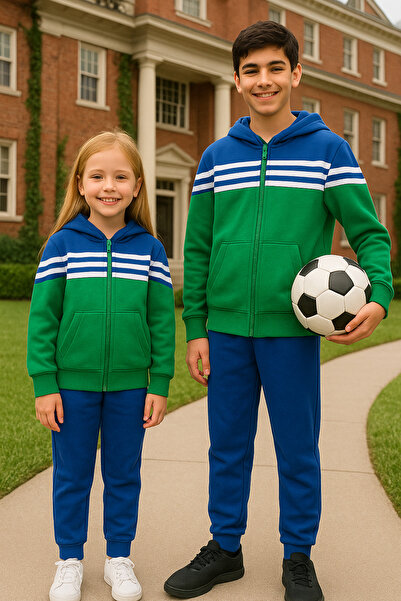 Calisa Unisex Boys and Girls Sibling Matching Tracksuit Set