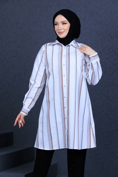 FİDEY ПОЛУЗАХОДНАЯ ТУНИКА ИЗ ГАБАРДИНА