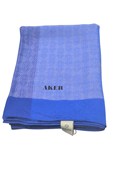 PİRAMİT شال جاكار مونوغرام 6060900-923 ساكس أزرق