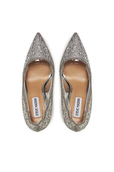 Steve Madden Γυναικεία Ψηλοτάκουνα Παπούτσια Ασημί STEVE MADDEN-SM11003635 968 CRYSTAL