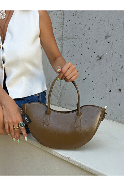 Night Sydney Model Yağ Yeşili Kadın El Ve Omuz Çantası